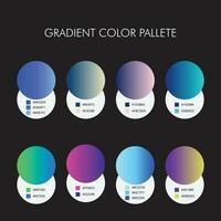 Colorful gradient palette with code vector