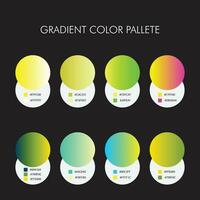Colorful gradient palette with code vector