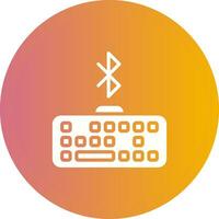 Bluetooth Keyboard Vector Icon