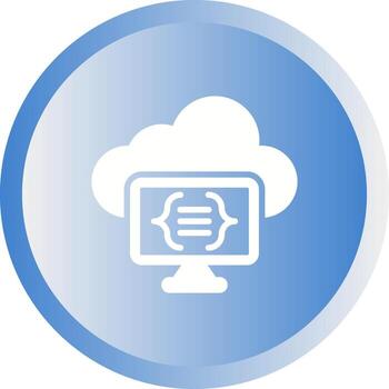 sin servidor informática vector icono