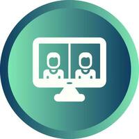 Video Conferencing Vector Icon