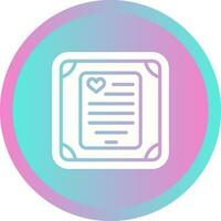 Love poem in a frame Vector Icon