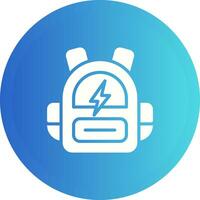 Smart Backpack Vector Icon