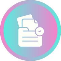 icono de vector de documento