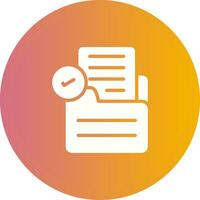 Document Check Vector Icon
