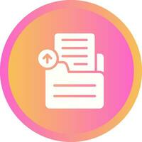 Document Upload Vector Icon