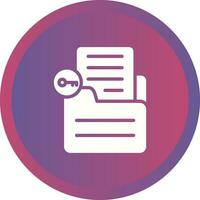 Document Unlock Vector Icon