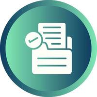 Document Approval Vector Icon