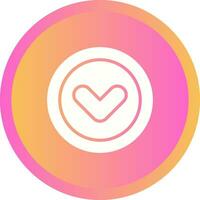 Angle Down Vector Icon