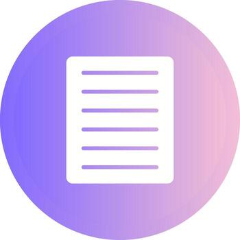 Document Align Justify Vector Icon