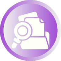 Folder with magnifying glass Vector Icon