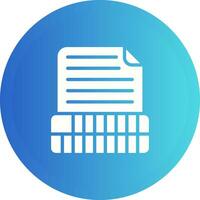 Document Insert Table Vector Icon