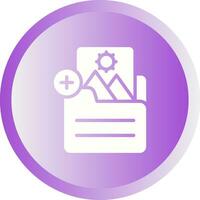 Document Insert Image Vector Icon