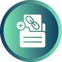 Document Insert Link Vector Icon