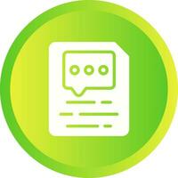 Document Insert Comment Vector Icon