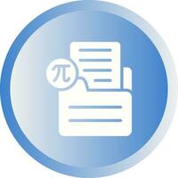 Document Insert Formula Vector Icon