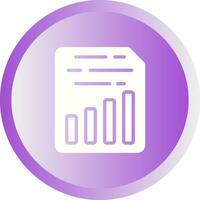Document Insert Chart Vector Icon