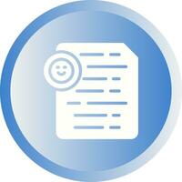 Document Insert Emoji Vector Icon