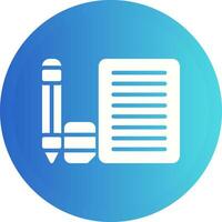 Eraser with paper and penc Vector Icon