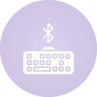 Bluetooth Keyboard Vector Icon