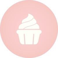 icono de vector de cupcake