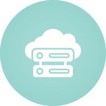 icono de vector de computación en la nube