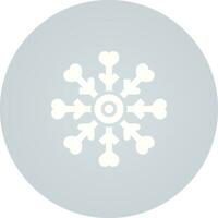 Love snowflake Vector Icon