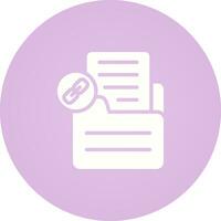 Document Link Vector Icon