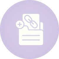 Document Insert Link Vector Icon
