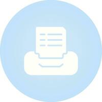 Filing cabinet with files Vector Icon