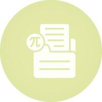 Document Insert Formula Vector Icon