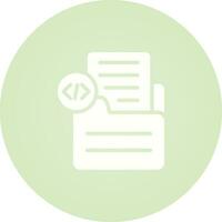 Document Insert Code Vector Icon