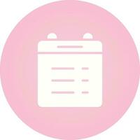 Calender Lines Vector Icon