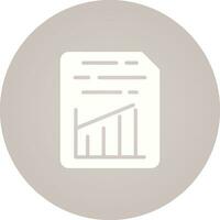 Document Insert Graph Vector Icon