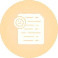 Document Insert Emoji Vector Icon