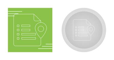 Document Location Vector Icon