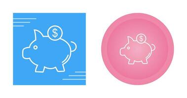 Piggy Saving Vector Icon