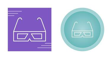 3D glasses Vector Icon