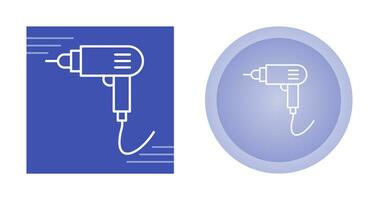 icono de vector de máquina de perforación