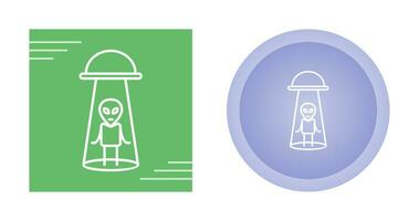 Alien Abduction Vector Icon