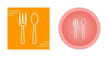 Spoon and Fork Vector Icon