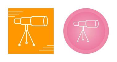 Telescope on Stand Vector Icon