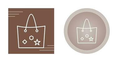 Bag with Tags Vector Icon