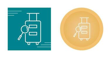 Luggage Inspection Vector Icon