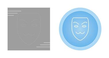 icono de vector de máscara de hacker