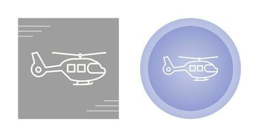 icono de vector de helicóptero