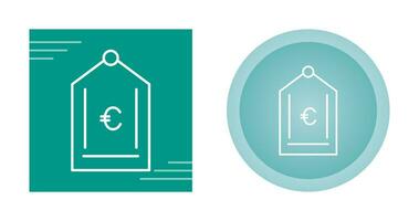 Euro Tag Vector Icon