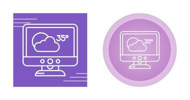 icono de vector de pronóstico del tiempo