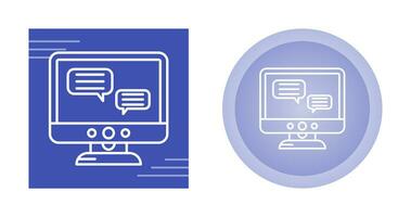 Chat Lcd Vector Icon