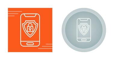 Mobile Security Vector Icon